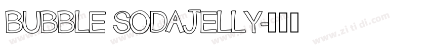 BUBBLE SODAJELLY字体转换